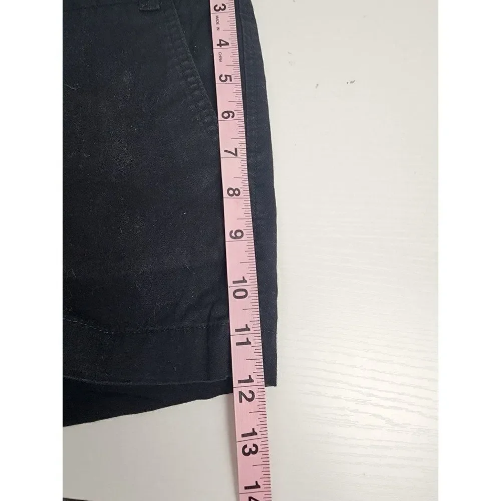 J. Crew Broken in Chino Shorts, Size 12, Black
